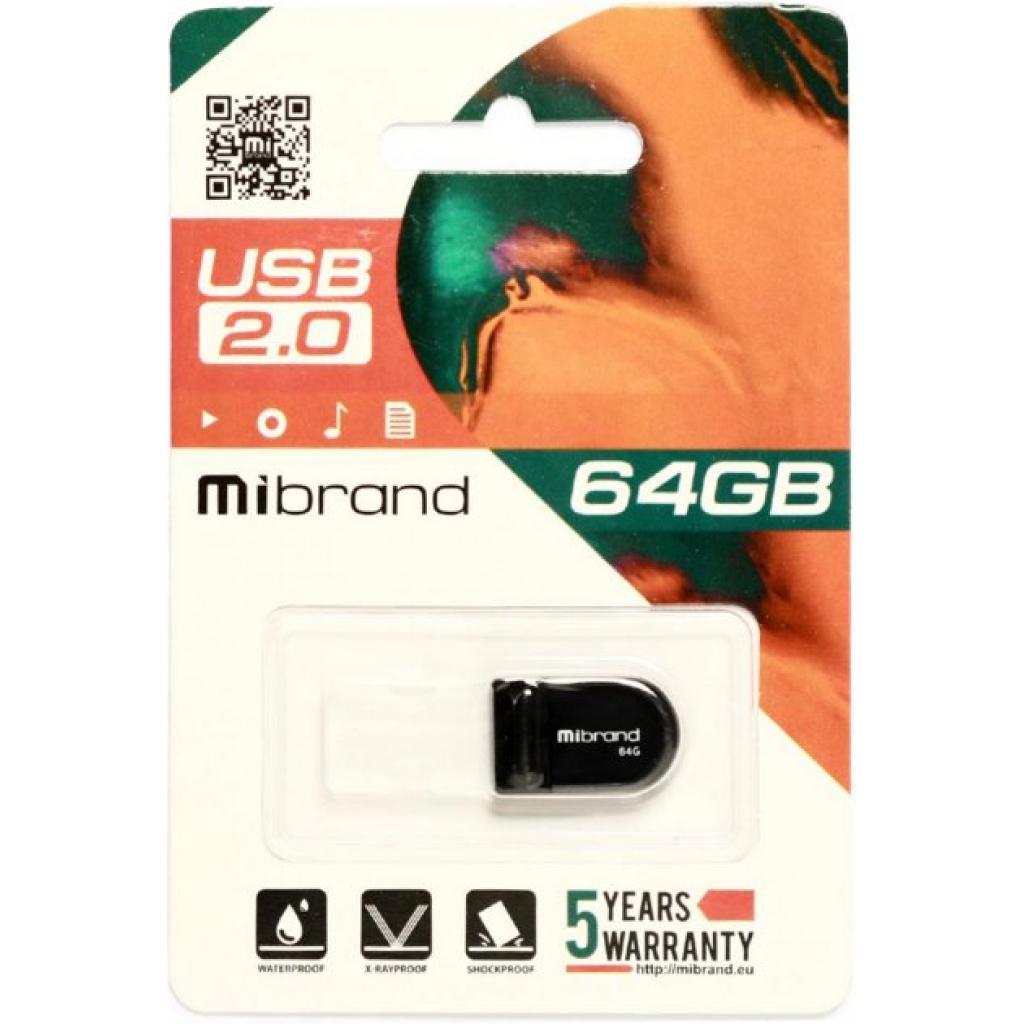 USB флеш накопитель Mibrand 16GB Scorpio Black USB 2.0 (MI2.0/SC16M3B) изображение 2