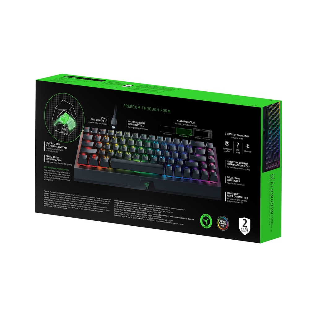 Клавиатура Razer BlackWidow V3 Mini Hyperspeed Green Switch RU (RZ03-03891600-R3R1) изображение 7