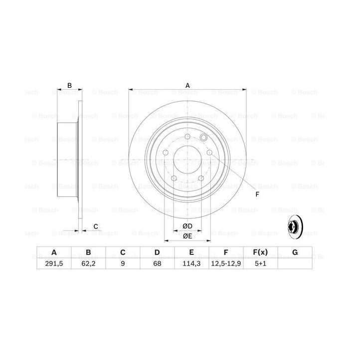 Тормозной диск Bosch 0 986 479 362 изображение 5