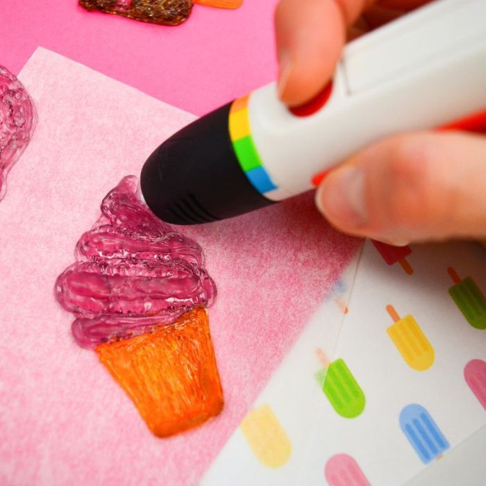 Стрижень для 3D-ручки Polaroid Candy pen, апельсин, помаранчевий (40 шт (PL-2506-00) зображення 3