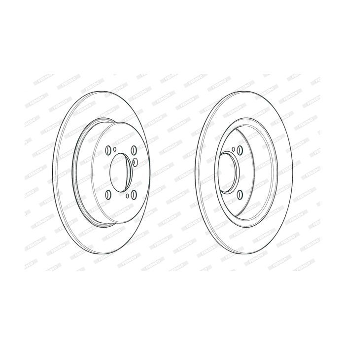 Тормозной диск FERODO DDF2071C
