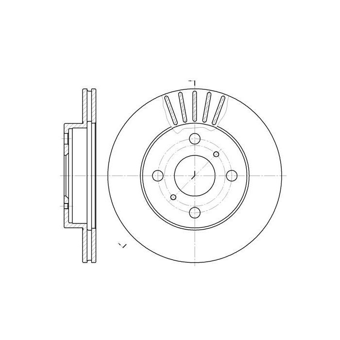Тормозной диск REMSA 6618.10