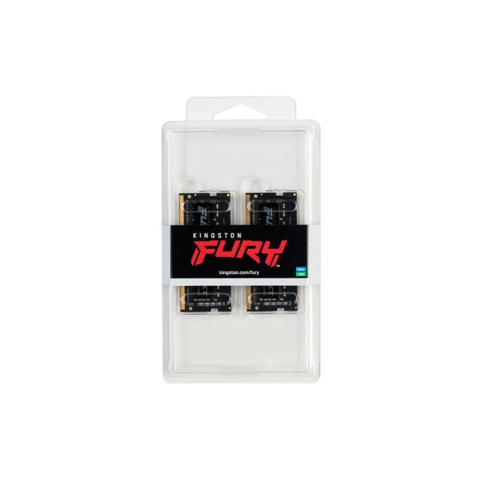 Модуль памяти для ноутбука SoDIMM DDR4 32GB (2x16GB) 3200 MHz Impact Kingston Fury (ex.HyperX) (KF432S20IBK2/32) изображение 3