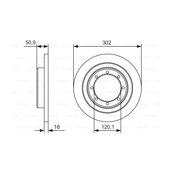 Тормозной диск Bosch 0 986 479 A93 изображение 5