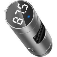 FM модулятор Baseus Energy Column Wireless MP3 Silver (CCNLZ-0S) зображення 4