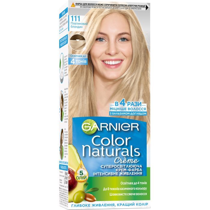 Краска для волос Garnier Color Naturals 111 Платиновый блондин 110 мл (3600540676986)