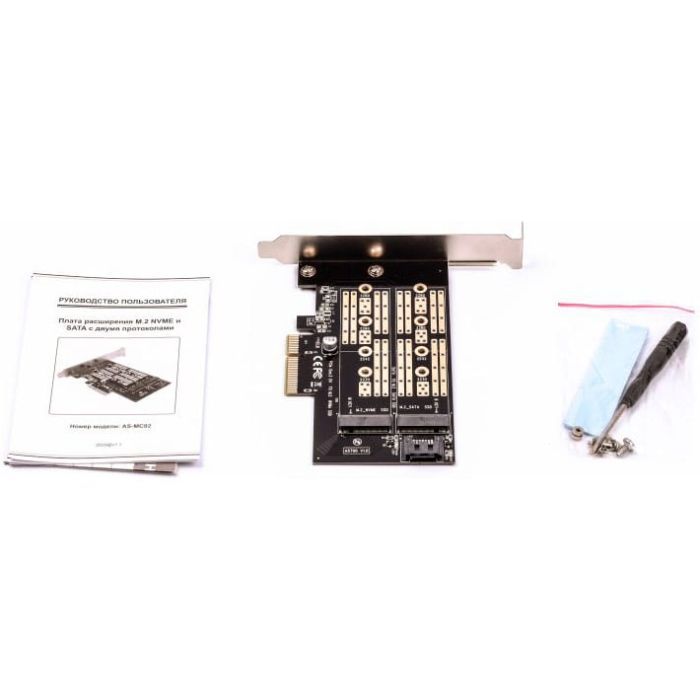 Контроллер AgeStar PCIe 3.0 X2 for SSD M.2 NVMe (AS-MC02) изображение 2