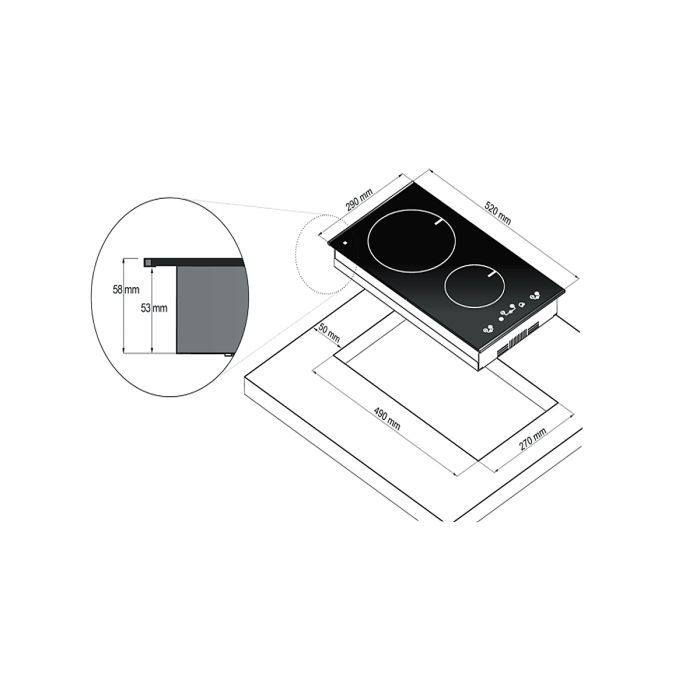 Варочная поверхность Freggia HCI320W изображение 5