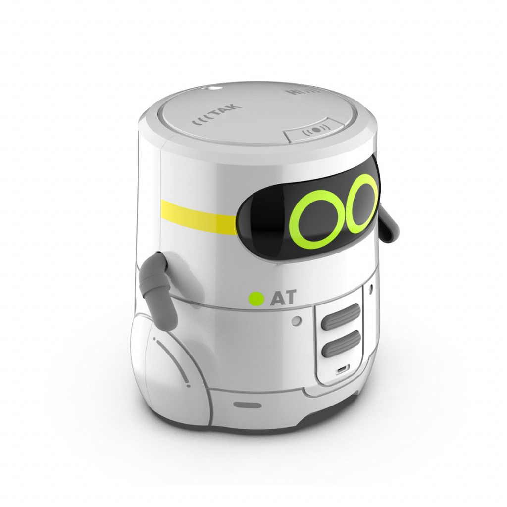 Интерактивная игрушка AT-Robot Умный робот с сенсорным управлением и обучающими карт белый (AT002-01-UKR) изображение 2