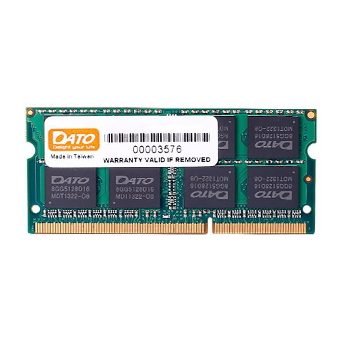 Модуль памяти для ноутбука SoDIMM DDR3 4GB 1600 MHz Dato (DT4G3DSDLD16)