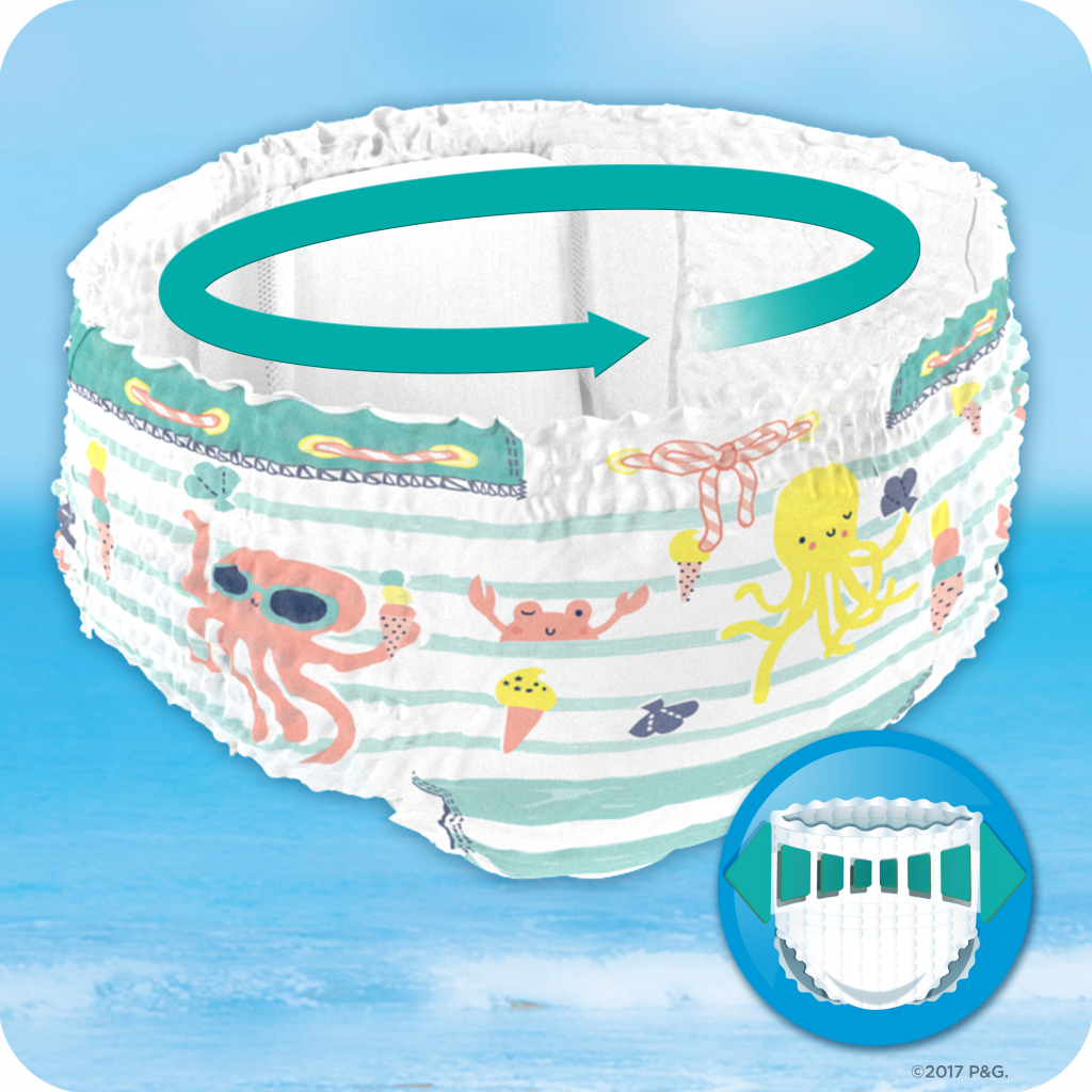 Підгузки Pampers для плавання Splashers Розмір 4-5 (9-15 кг) 11 шт (8001090698384) зображення 3