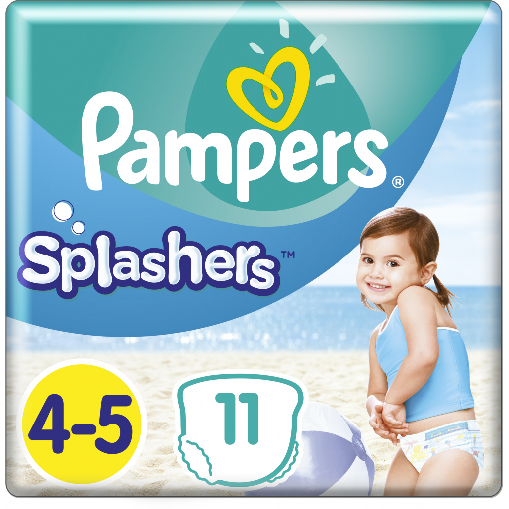 Подгузники Pampers для плавания Splashers Размер 4-5 (9-15 кг) 11 шт (8001090698384)