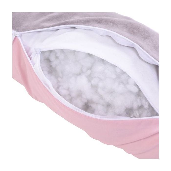 Подушка Верес для кормления "Comfort Long Velour taupe-rose" 170*52 (302.01.4) изображение 7