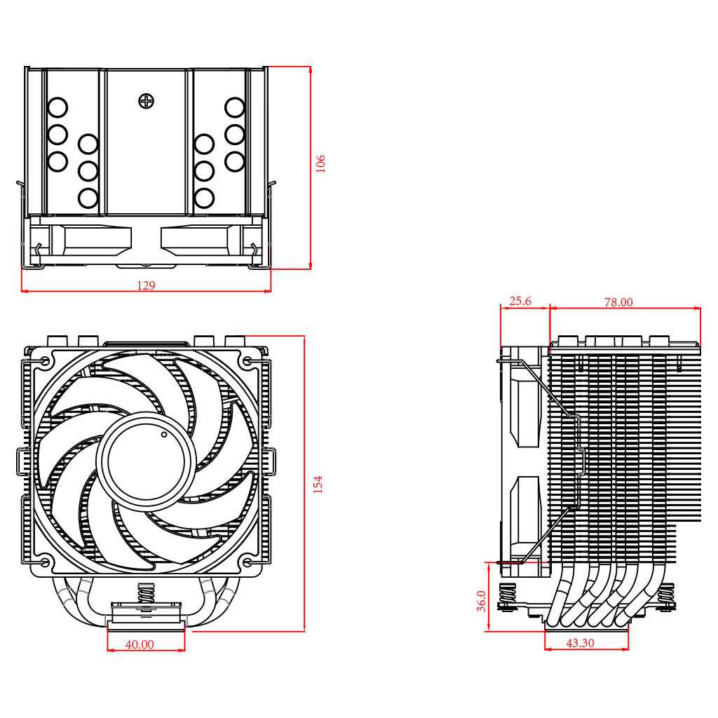 Кулер до процесора ID-Cooling SE-226-XT ARGB зображення 8