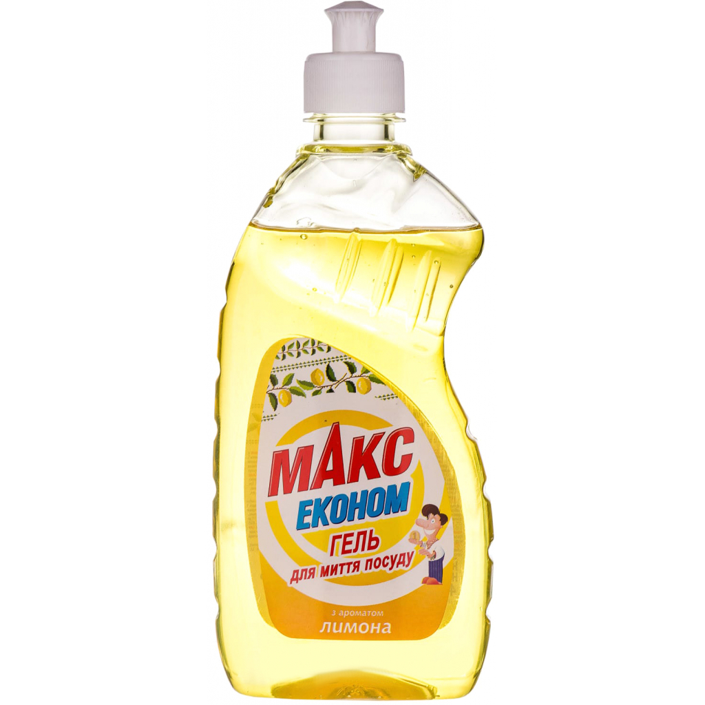 Средство для ручного мытья посуды Макс Эконом Лимон 450 мл (4820026413457)