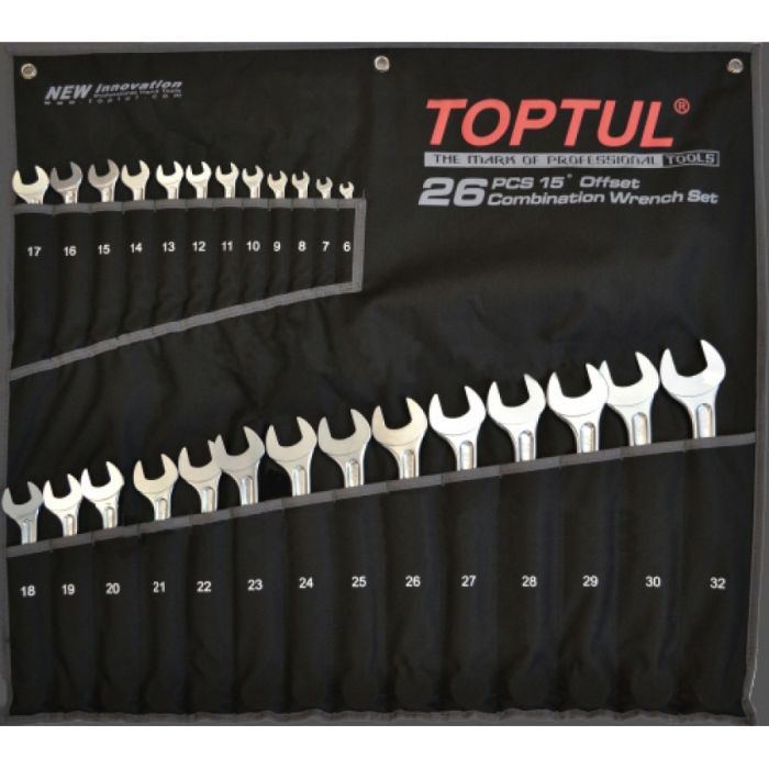Ключ Toptul ключей комбинированных 26 шт 6-32 мм Super-Torque (GPAW2601)