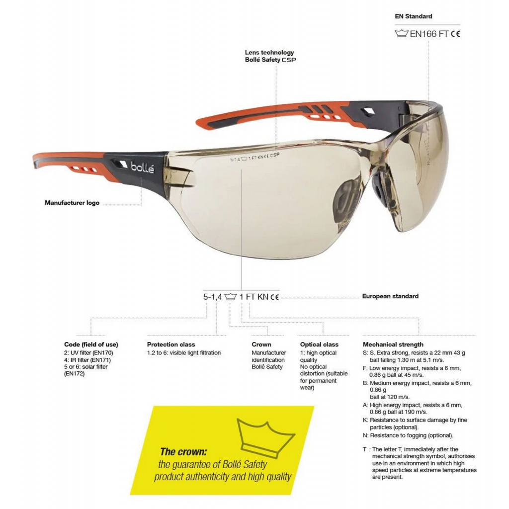 Тактические очки Bolle Contour с линзами цвета платинум (PSSCONTC13) изображение 2