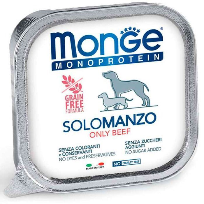 Консервы для собак Monge Dog Solo 100% говядина 150 г (8009470014403)