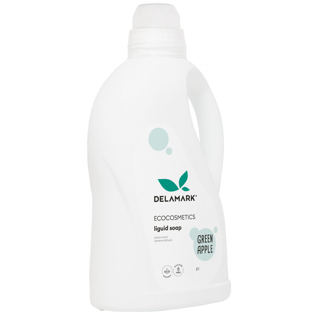 Жидкое мыло DeLaMark Зеленое яблоко 2 л (4820152332738)