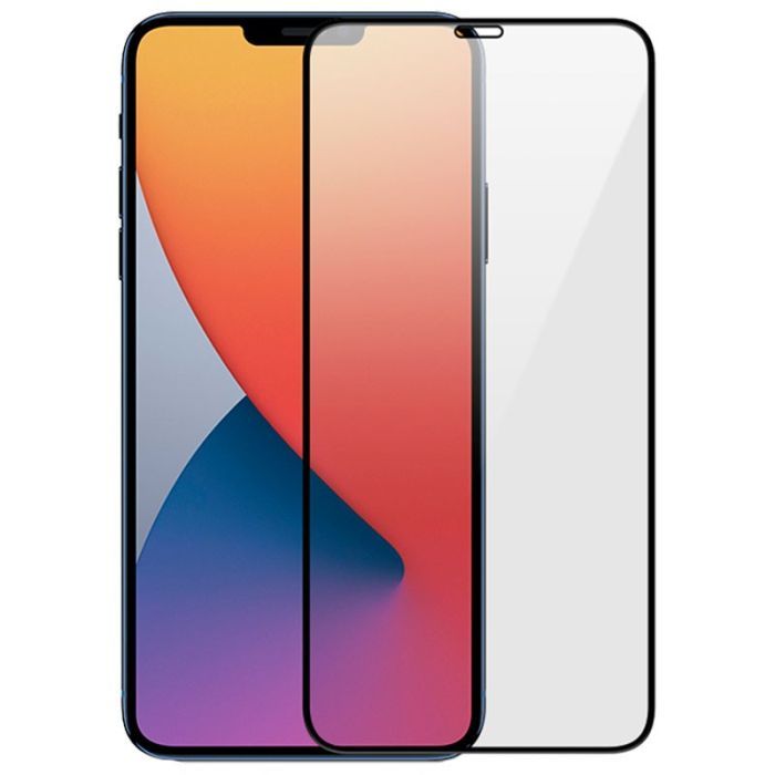 Стекло защитное PowerPlant Full screen Apple iPhone 12/12 Pro, Black (GL609291)