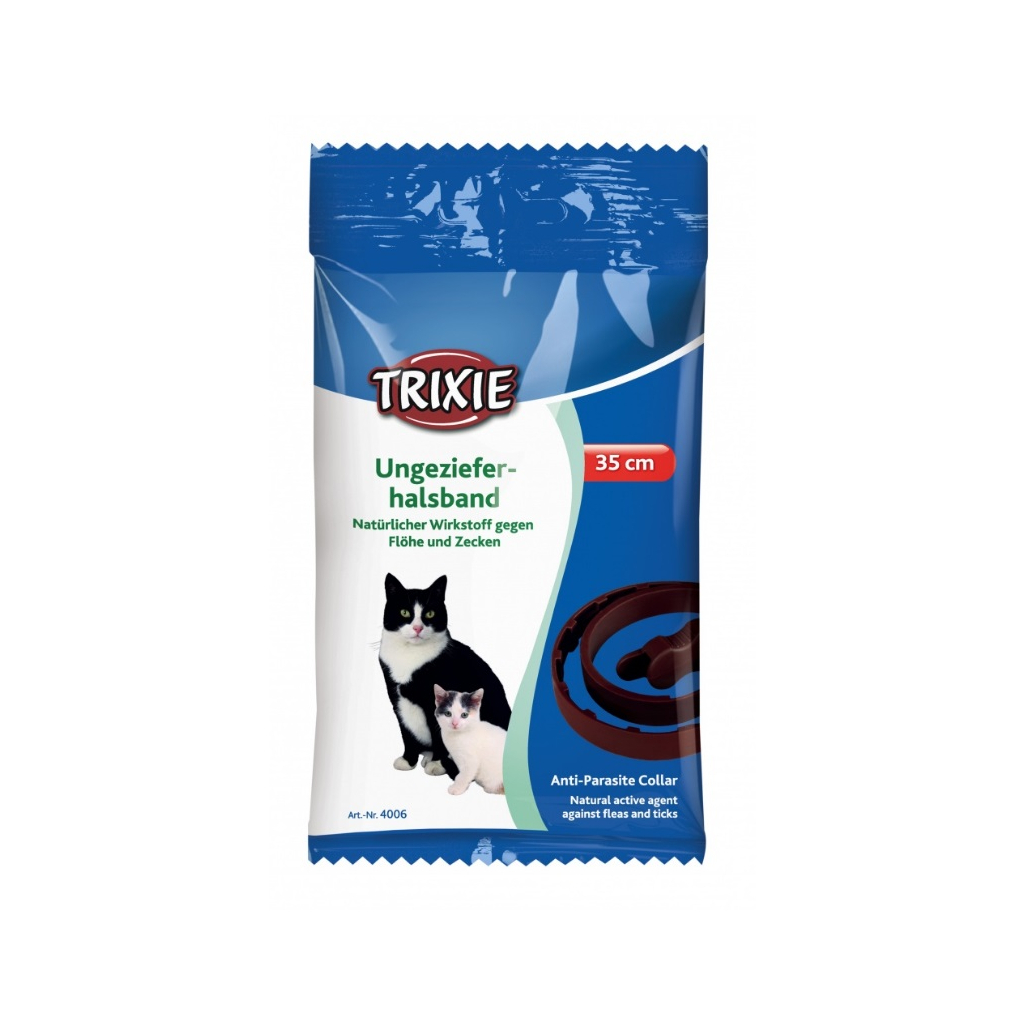 Ошейник для животных Trixie Био против блох и клещей 35 см (4011905040066)