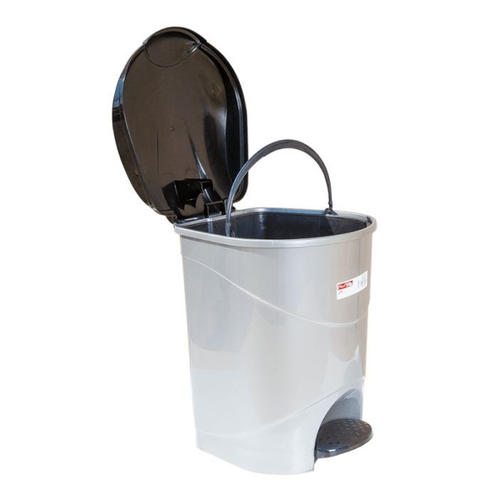 Контейнер для мусора Irak Plastik Bella №2 с педалью белый 19 л (4561) изображение 2