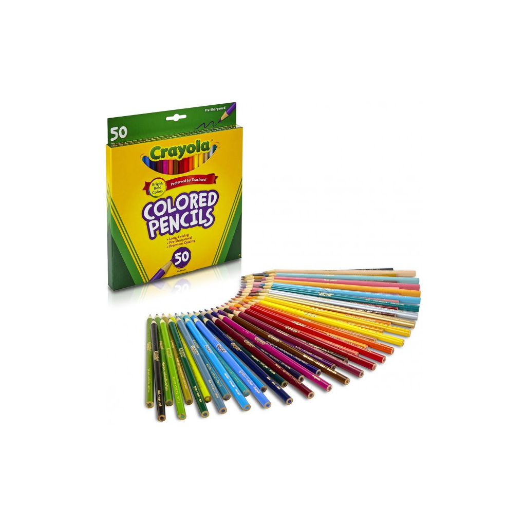 Олівці кольорові Crayola 50 шт (68-4050) зображення 2