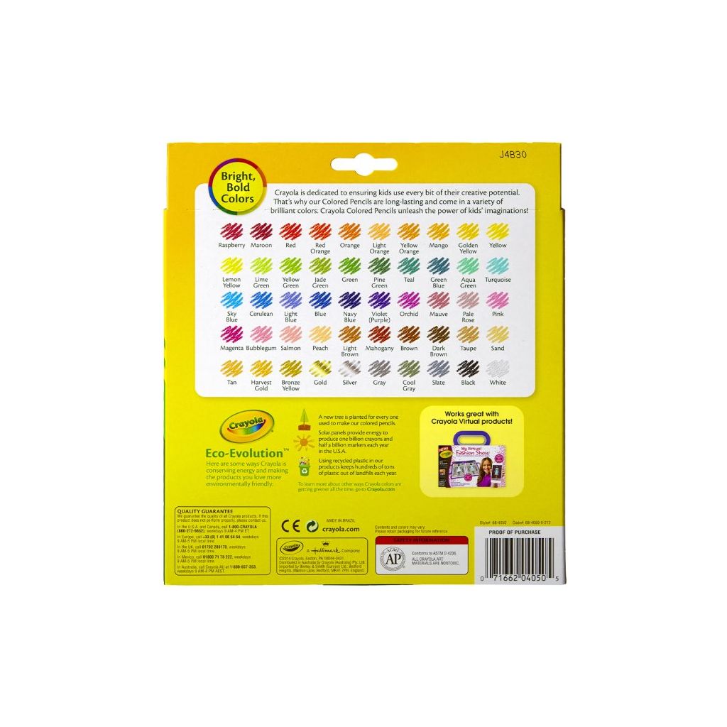 Олівці кольорові Crayola 50 шт (68-4050) зображення 6