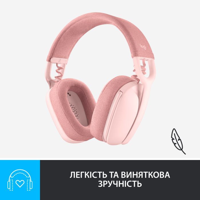 Наушники Logitech Zone Vibe 100 Wireless Off-White (981-001219) изображение 7