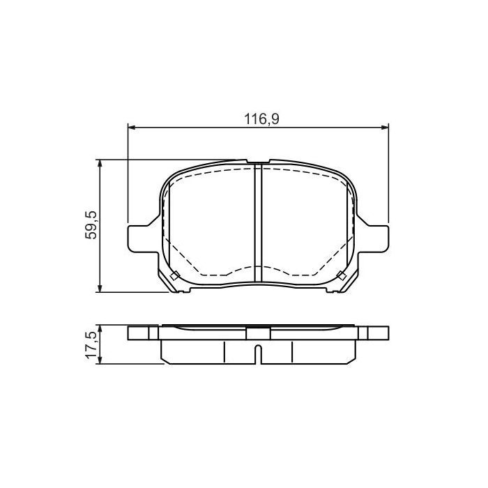 Гальмівні колодки Bosch 0 986 424 639 зображення 5