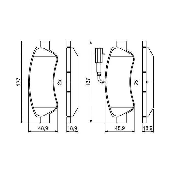 Гальмівні колодки Bosch 0986494994 зображення 2