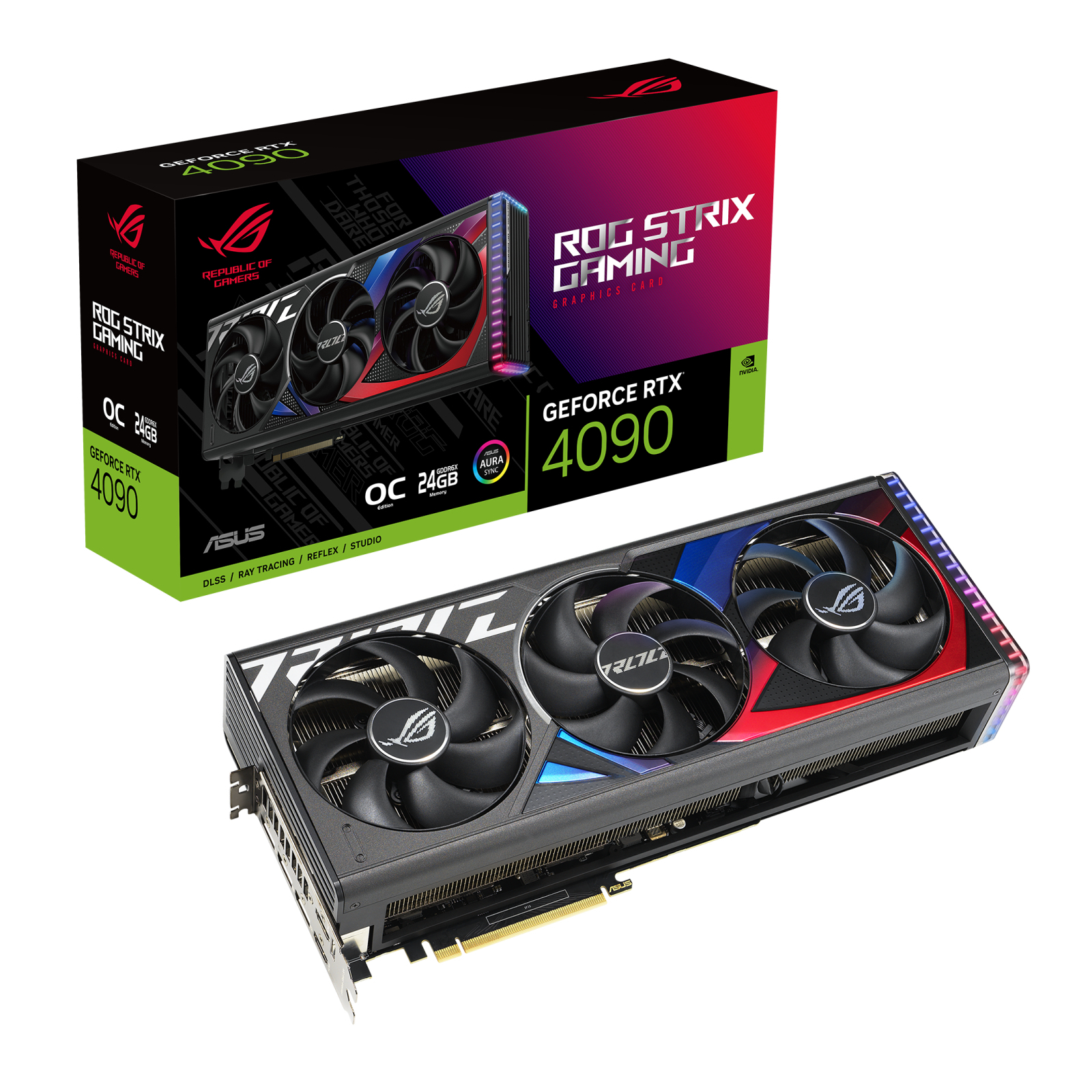 Видеокарта ASUS GeForce RTX4090 24GB ROG STRIX OC GAMING (ROG-STRIX-RTX4090-O24G-GAMING)