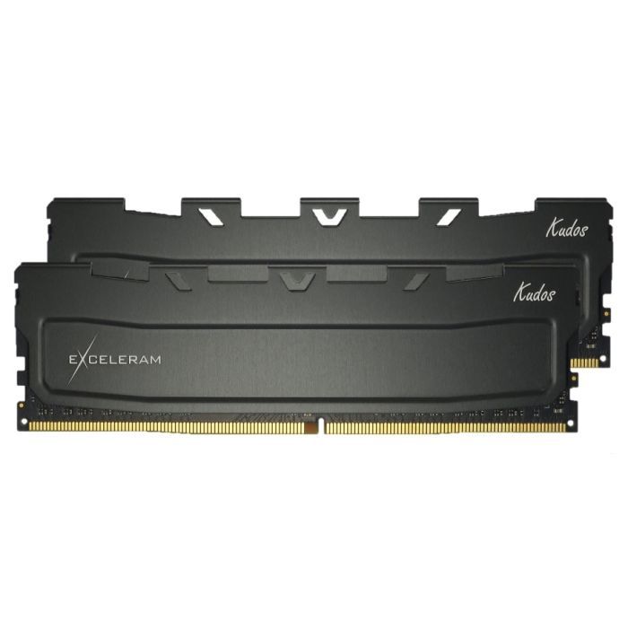 Модуль памяти для компьютера DDR4 32GB (2x16GB) 3200 MHz Black Kudos eXceleram (EKBLACK43232162CD)