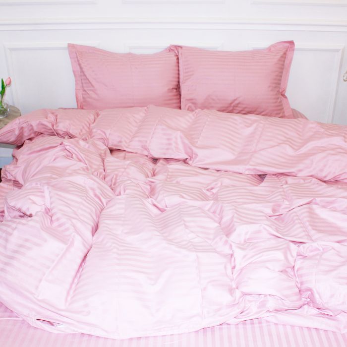 Пододеяльник MirSon Satin Stripe 30-0007 Pink 220х240 см (2200005250044)