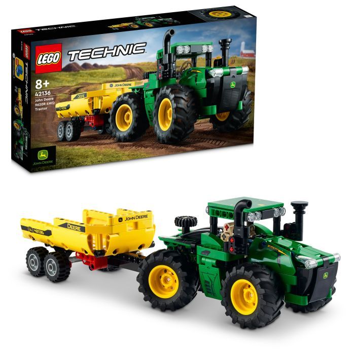 Конструктор LEGO Technic John Deere 9620R 4WD Tractor 390 деталей (42136) изображение 2