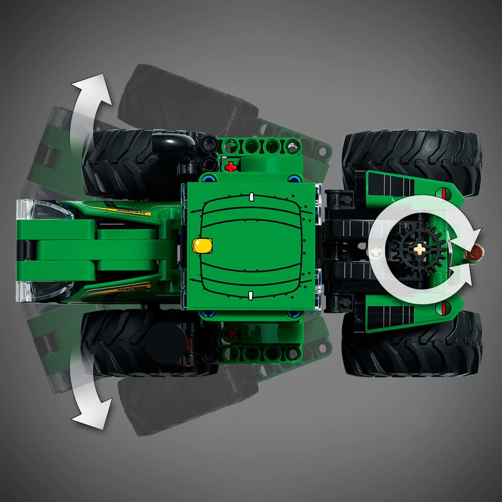 Конструктор LEGO Technic John Deere 9620R 4WD Tractor 390 деталей (42136) зображення 6