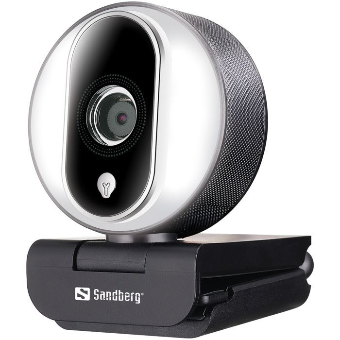 Веб-камера Sandberg Streamer Webcam Pro Full HD Autofocus Ring Light Black (134-12) зображення 2