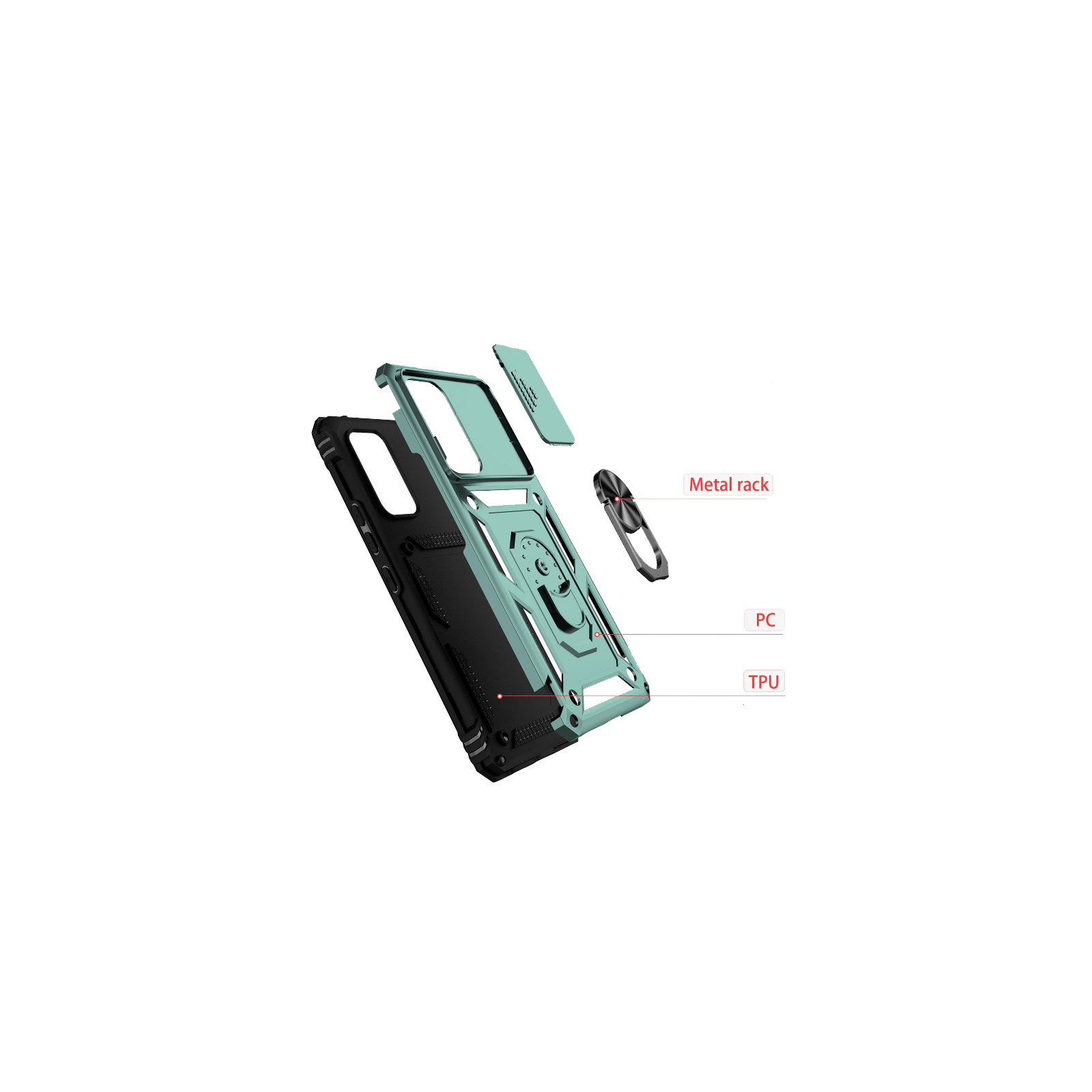 Чехол для мобильного телефона BeCover Military Xiaomi Redmi A1/A2 Black (708233) изображение 4
