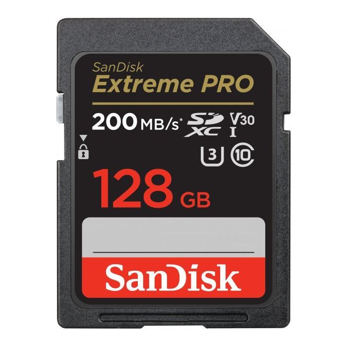 Карта памяти SanDisk 128GB SD class 10 UHS-I U3 V30 Extreme (SDSDXXD-128G-GN4IN)