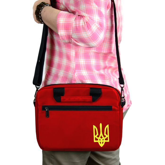 Сумка для ноутбука Porto 12'' PN12 TRIZUB Red (PN12RD_TRIZ) изображение 6