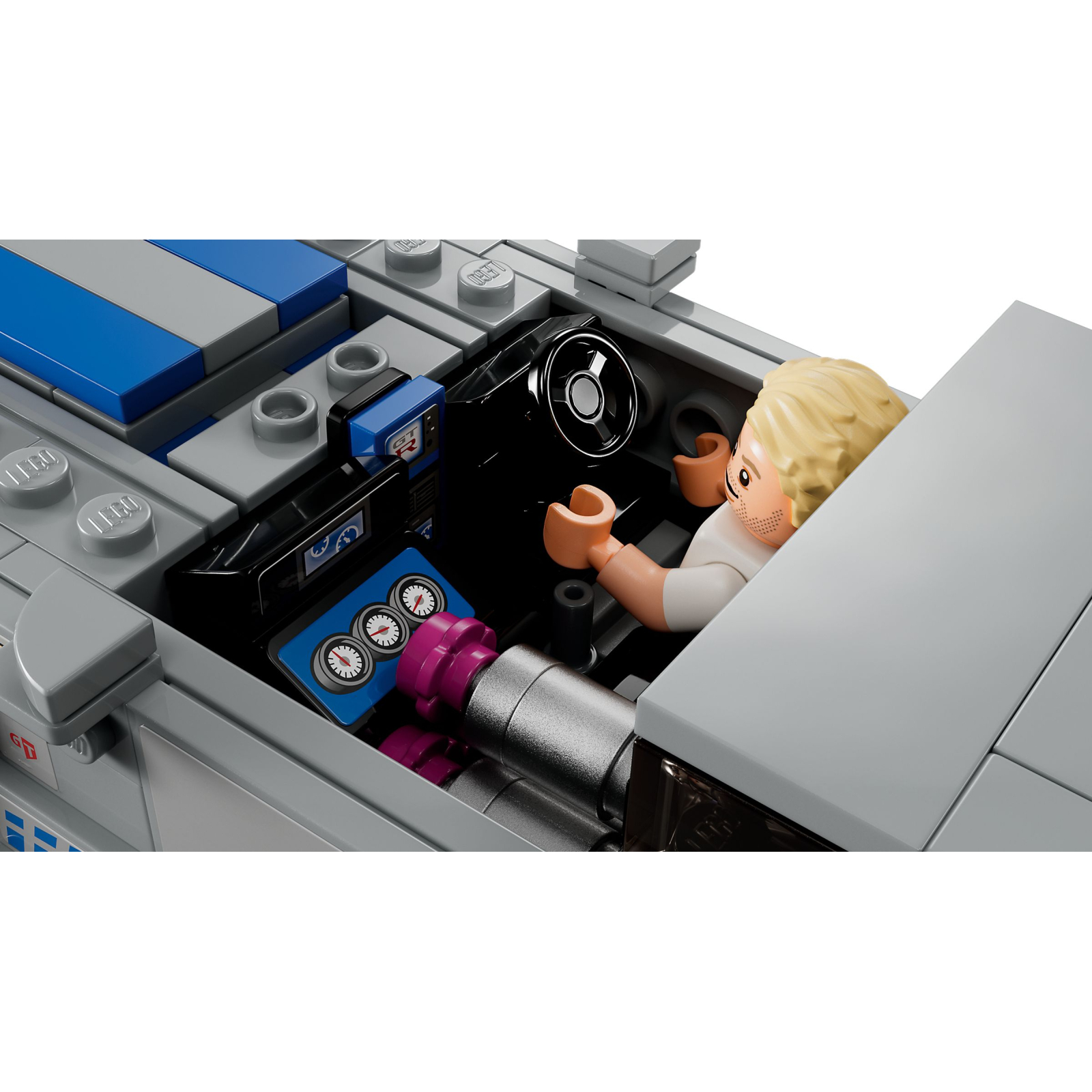 Конструктор LEGO Speed Champions «Подвійний форсаж» Nissan Skyline GT-R (R34) 319 деталей (76917) зображення 6