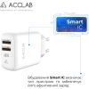 Зарядное устройство ACCLAB AL-TC224 2хUSB 5В/2,4A/12W (1283126538834) изображение 4