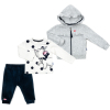 Набір дитячого одягу Miniworld велюровий (15377-68G-gray)