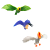 Фігурка #sbabam Стретч-іграшка у вигляді тварини – Тропічні пташки (14-CN-2020) зображення 7