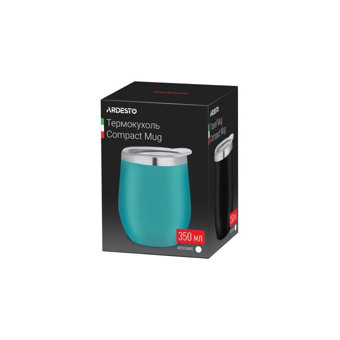 Термокружка Ardesto Compact Mug 350 мл Black (AR2635MMB) зображення 7