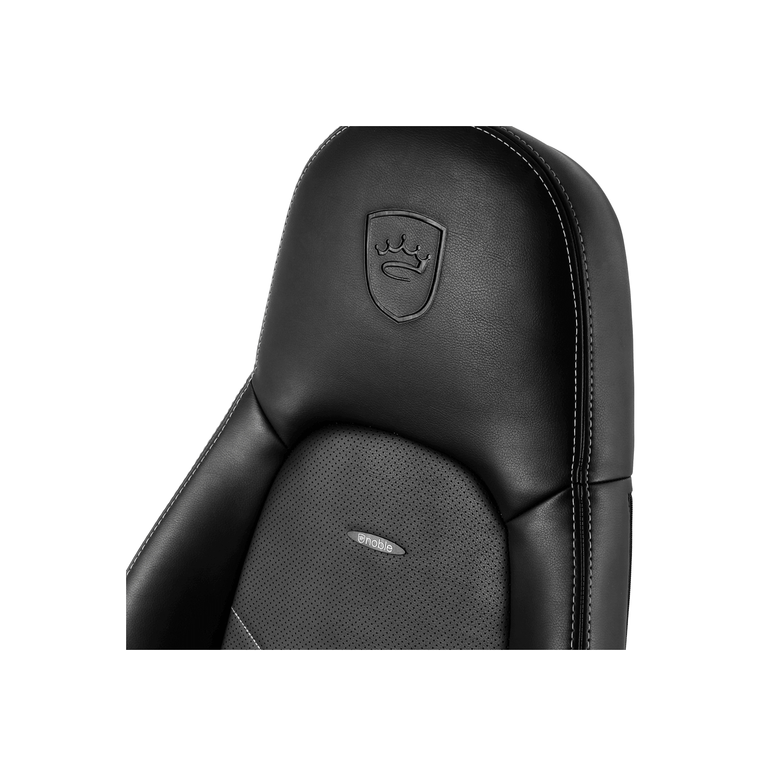 Крісло ігрове Noblechairs Icon Black/Platinum White (NBL-ICN-PU-BPW) зображення 2