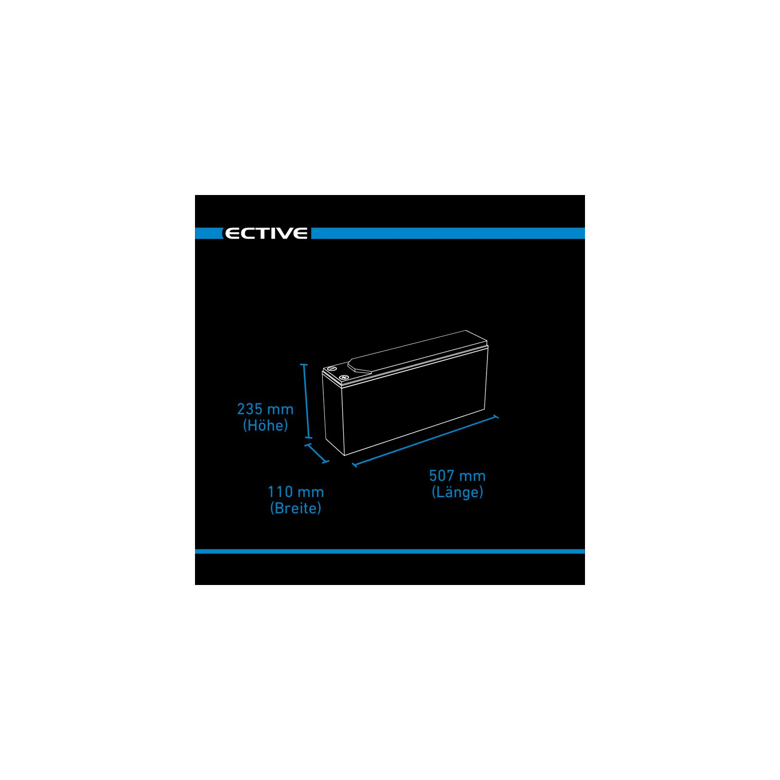 Батарея к ИБП Ective DC 125, 12V-126Ah, AGM Slim (TN4710) изображение 6