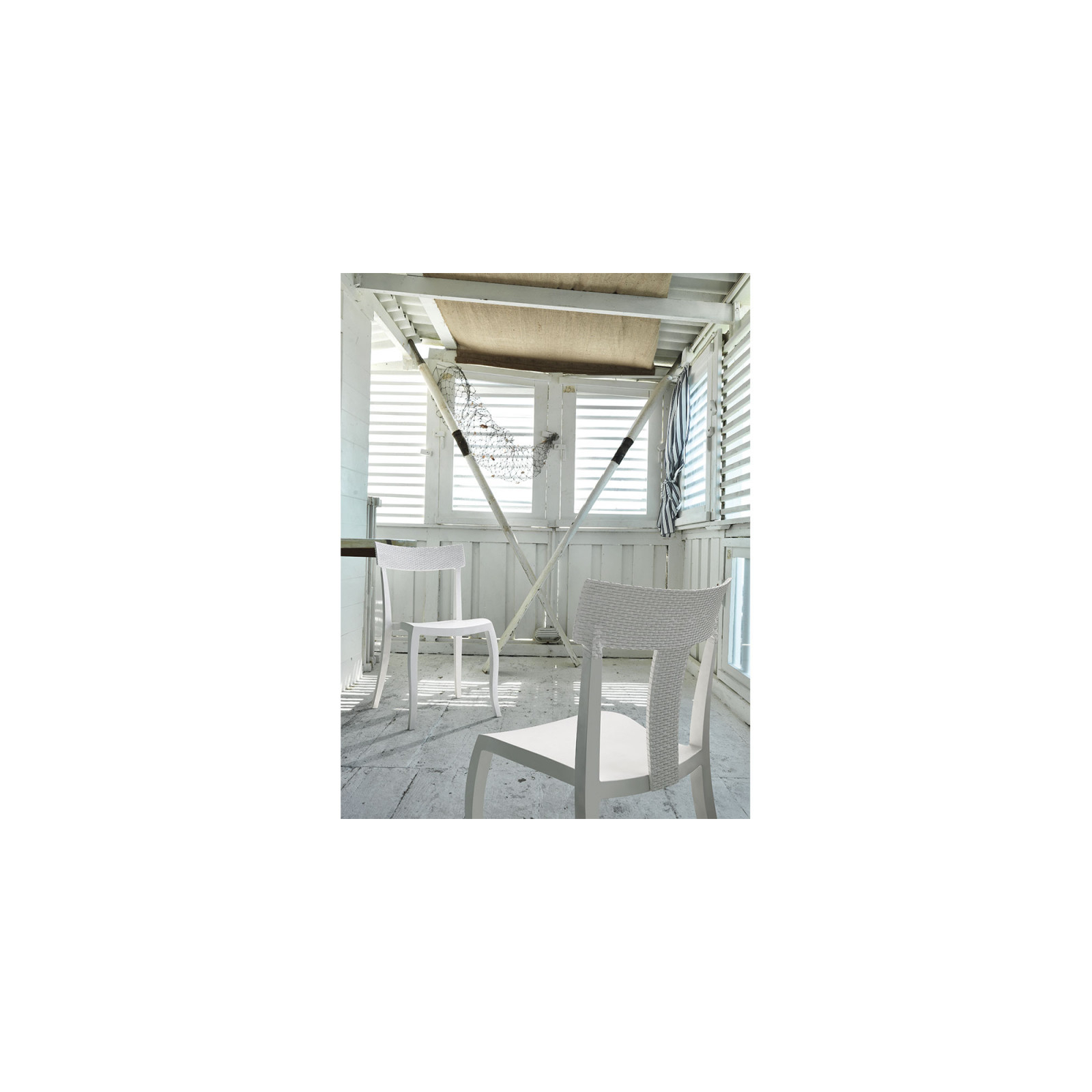 Кухонный стул PAPATYA toro-s под ротанг белый, цвет 01 (2192) изображение 4