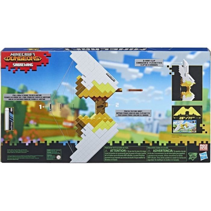 Игрушечное оружие Hasbro Nerf Бластер лук Sabrewing Майнкрафт (F4733) изображение 2