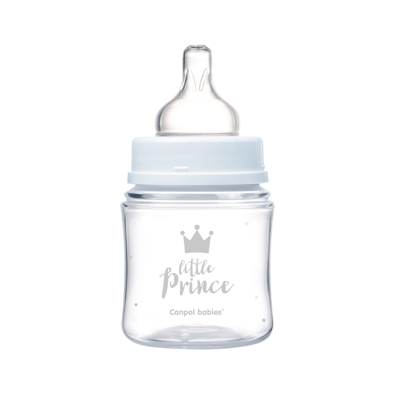 Бутылочка для кормления Canpol babies Royal Baby с широким отверстием 120 мл Синяя (35/233_blu) изображение 3